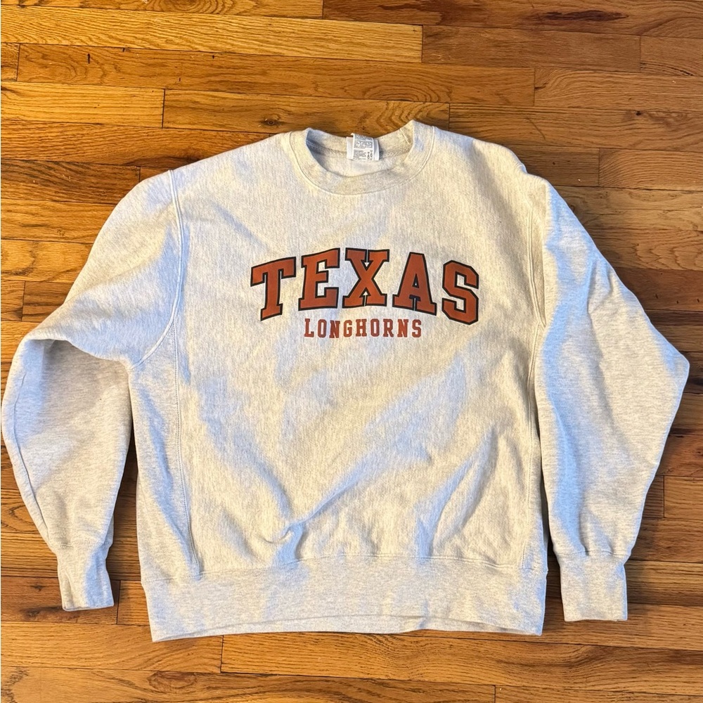 CHAMPION COLLEGIATE CREW NECK SWEATSHIRT SIZE LARGE TEXAS LONGHORNS